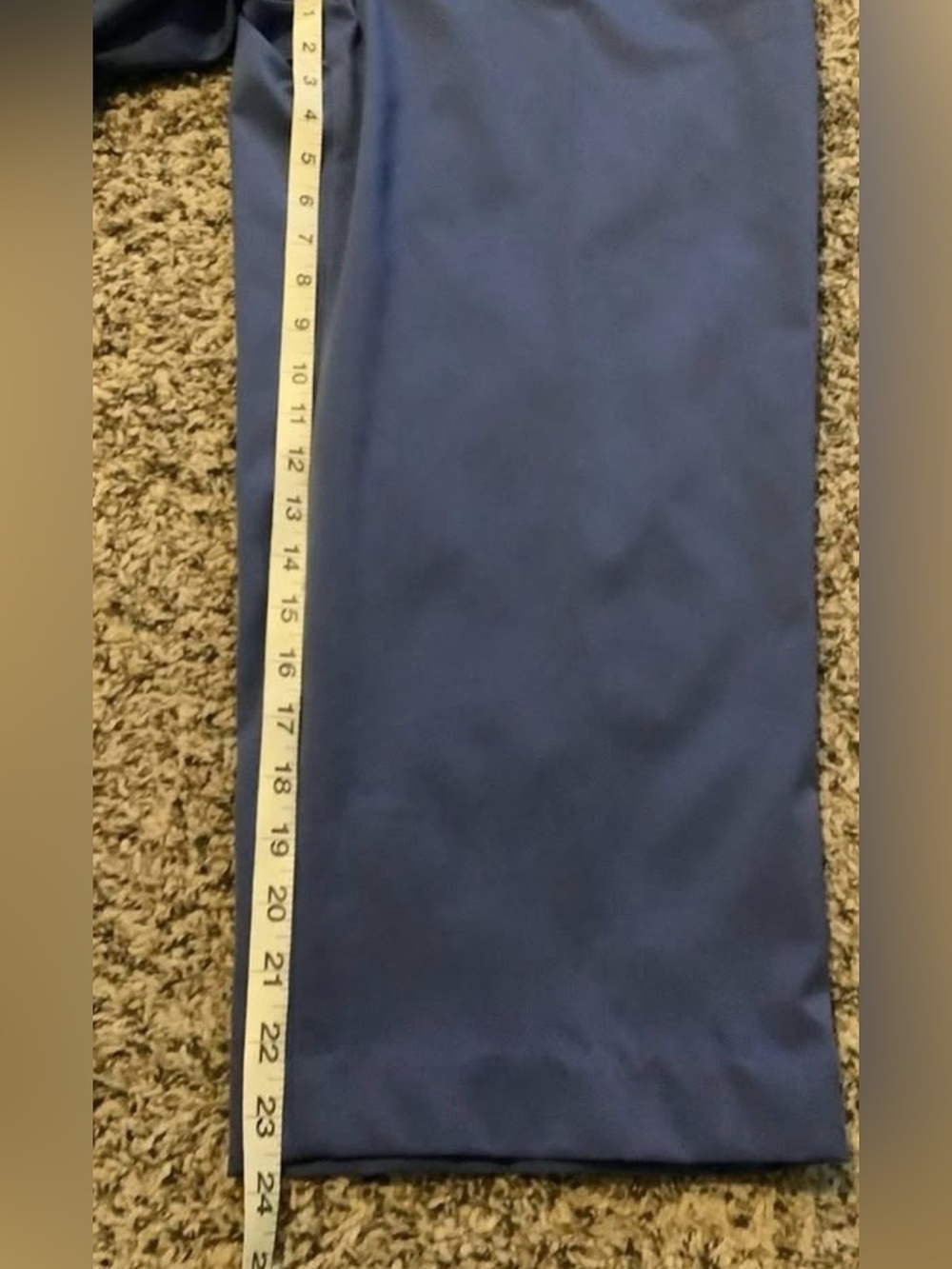 Women’s Blue Cropped stretch Dress Pants size 12 - Picture 7 of 10